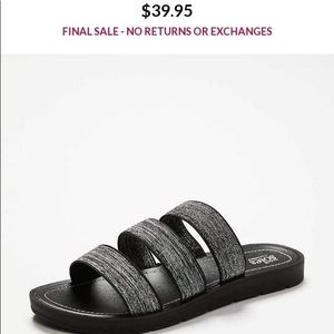 Stretch strap sandals